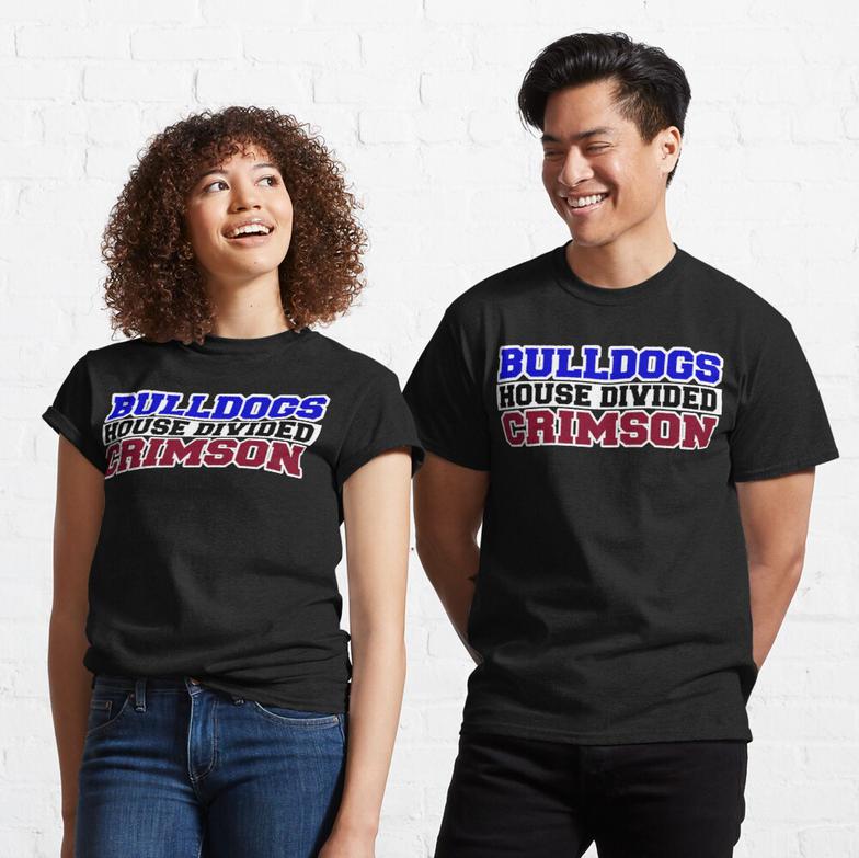 Bulldogs House Divided Crimson Classic T-Shirt